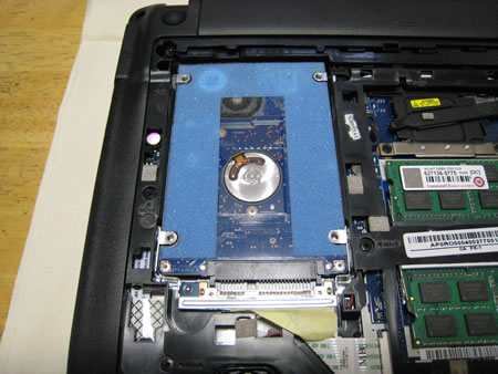 ハードディスク(HDD)の取り外し その1